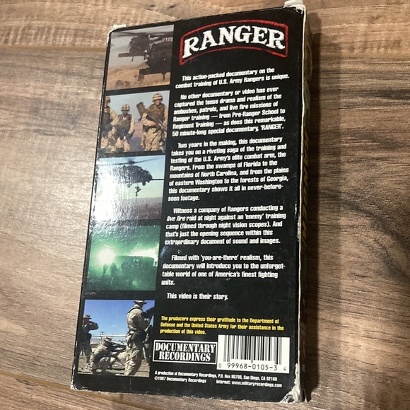 US Army vintage VHS tapes; US Army Ranger & Good Conduct story of Michael New - Picture 3 of 7